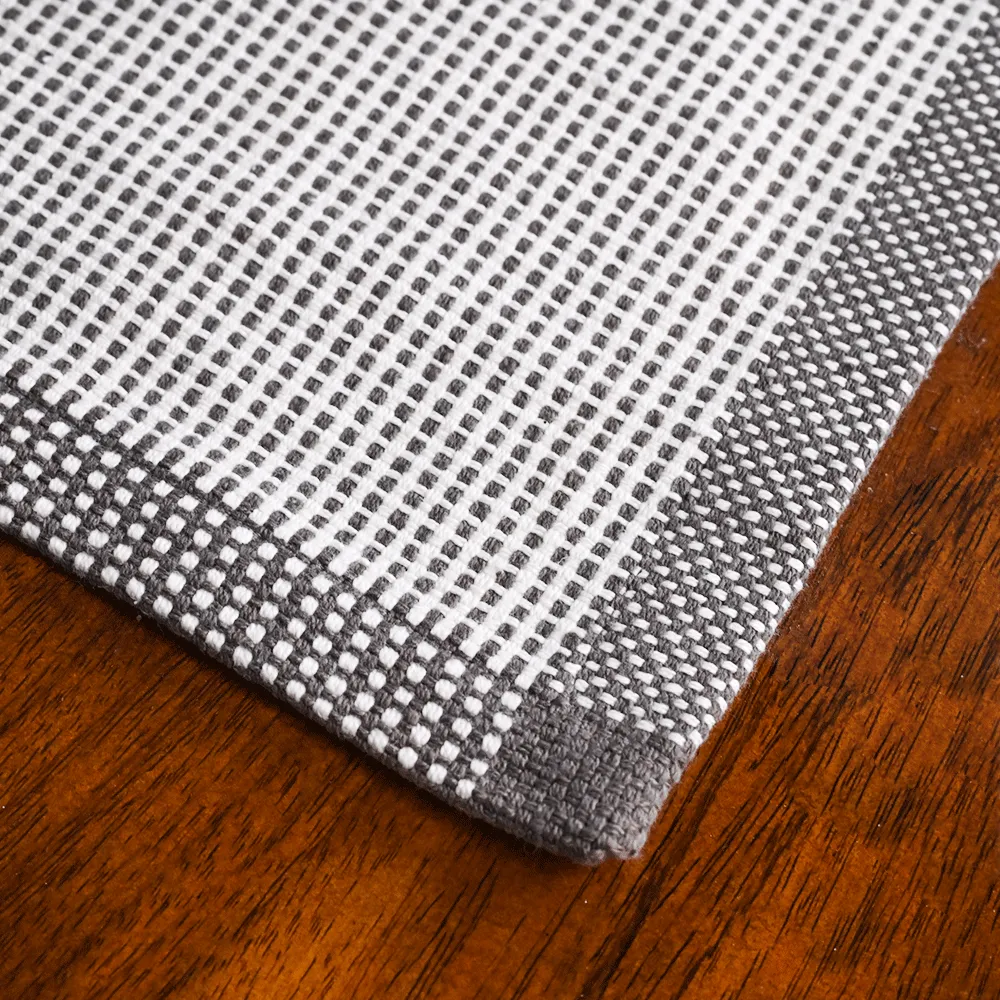 Handwoven Grey Premium Cotton Placemats Set Of 6