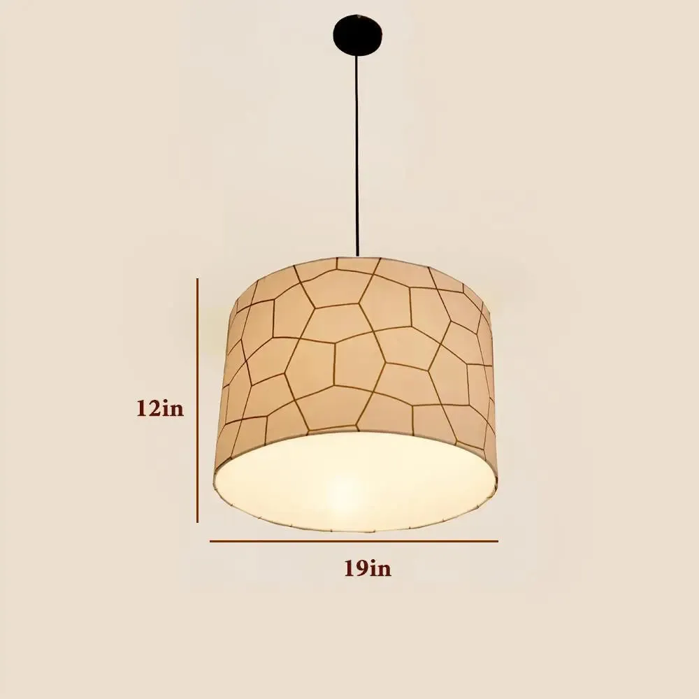 Hanging Lamp Shade in Round shape' Abstract Print Design Pendant Lamp / Pendant Light / Modern Lamp