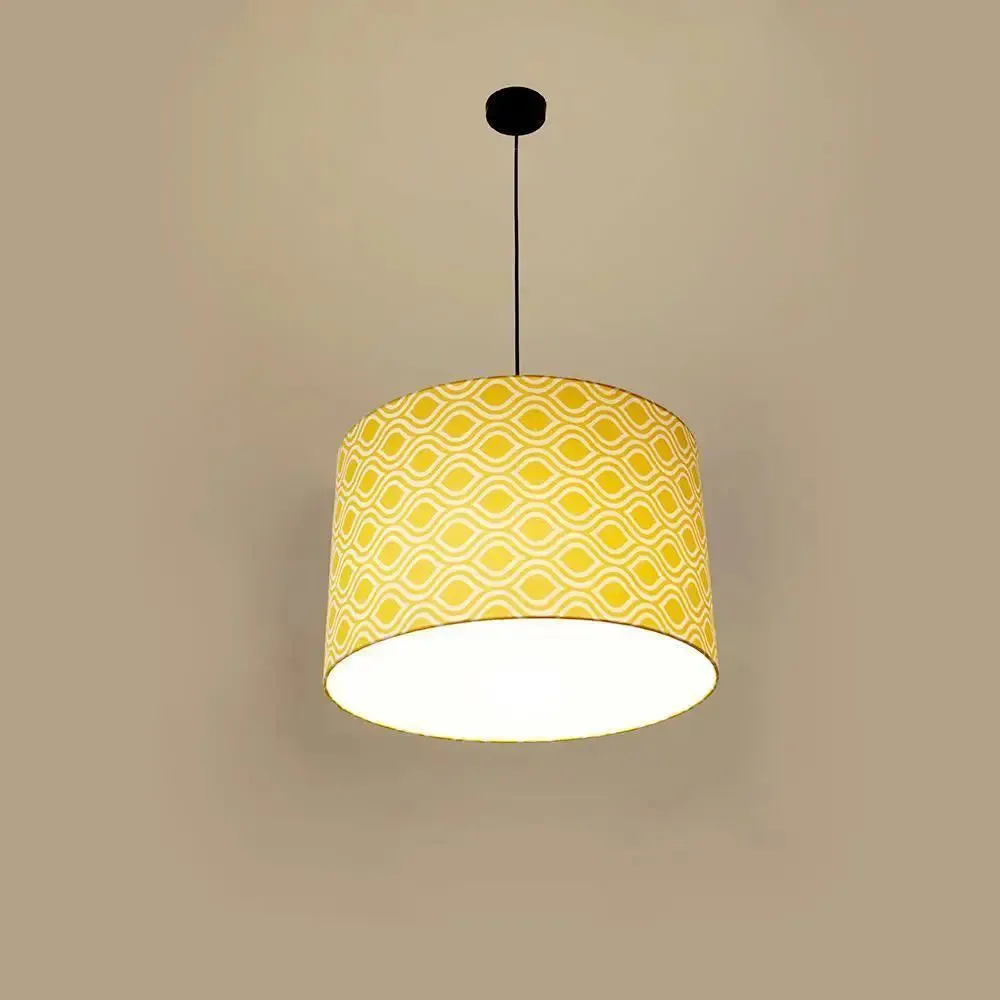 Hanging Lamp Shade in Round shape' Damask Print Design Pendant Lamp / Pendant Light / Modern Lamp