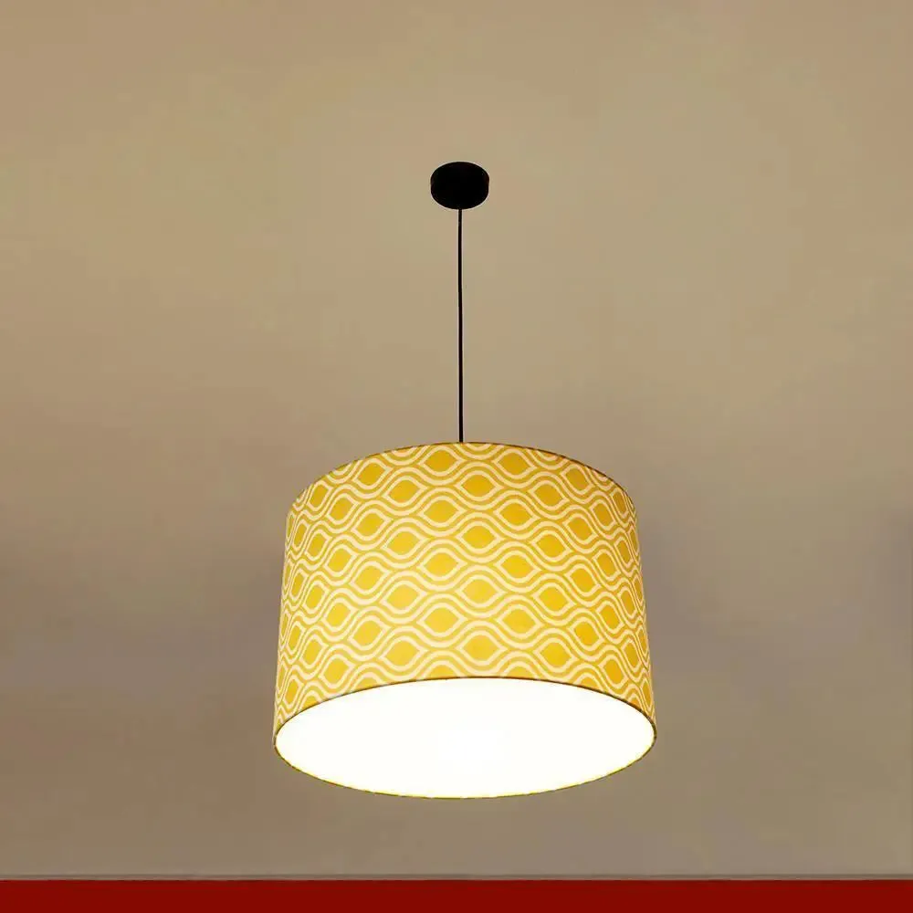 Hanging Lamp Shade in Round shape' Damask Print Design Pendant Lamp / Pendant Light / Modern Lamp