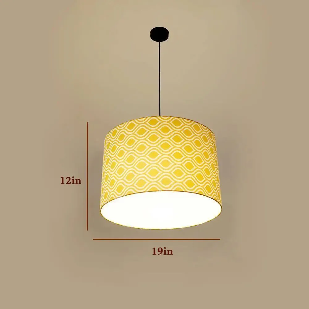 Hanging Lamp Shade in Round shape' Damask Print Design Pendant Lamp / Pendant Light / Modern Lamp
