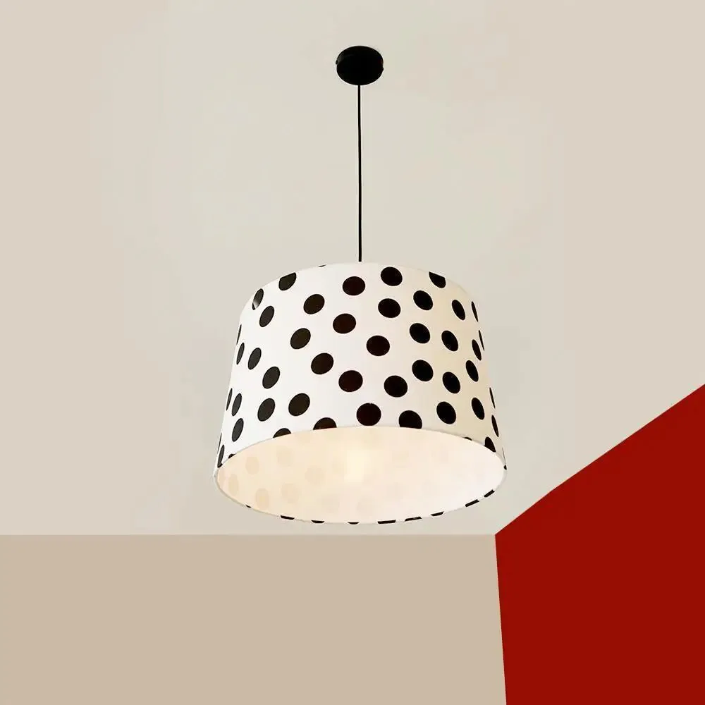 Hanging Lamp Shade in Round shape' Polka Dot Print Pendant Lamp / Pendant Light / Modern Lamp