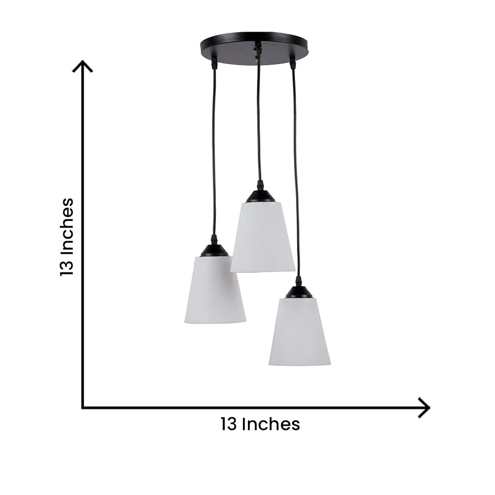 Hanging White PVC Glass Cluster Hanging Light