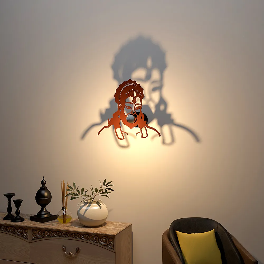 Hanuman ji face creative Shadow lamp