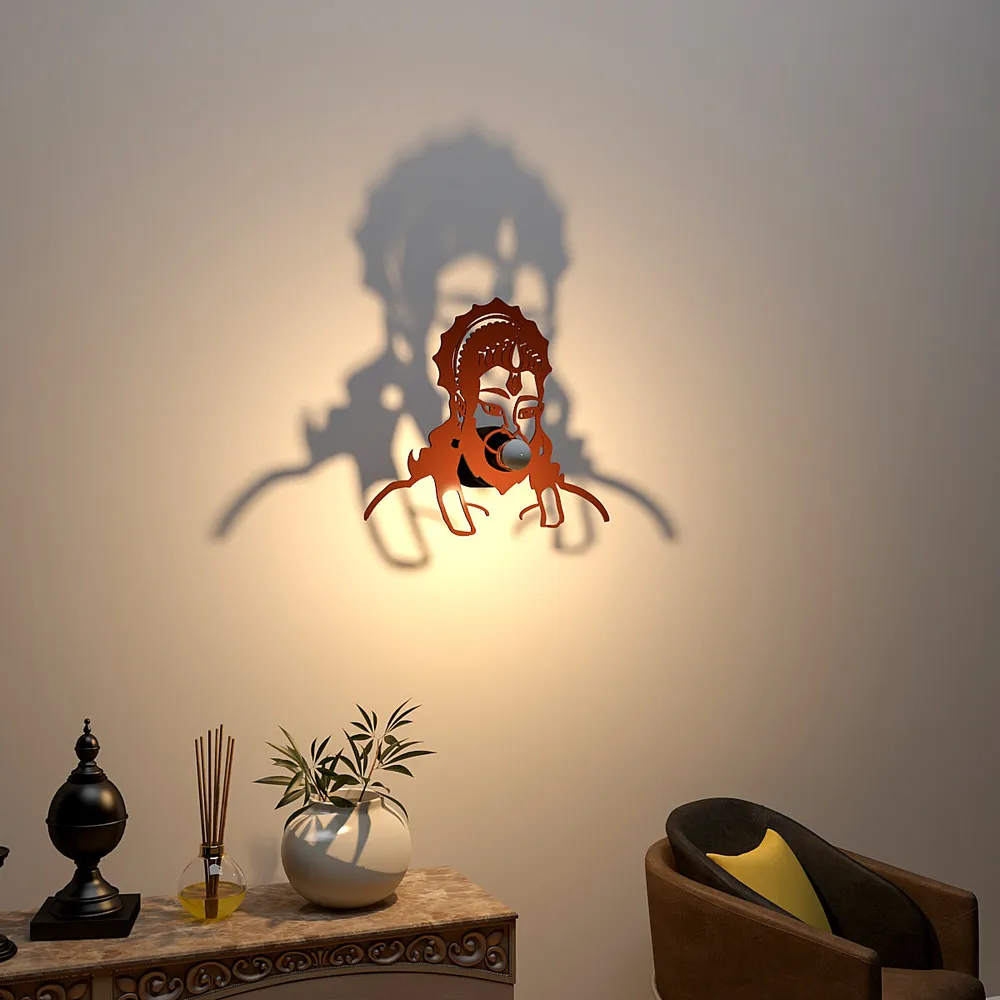 Hanuman ji face creative Shadow lamp