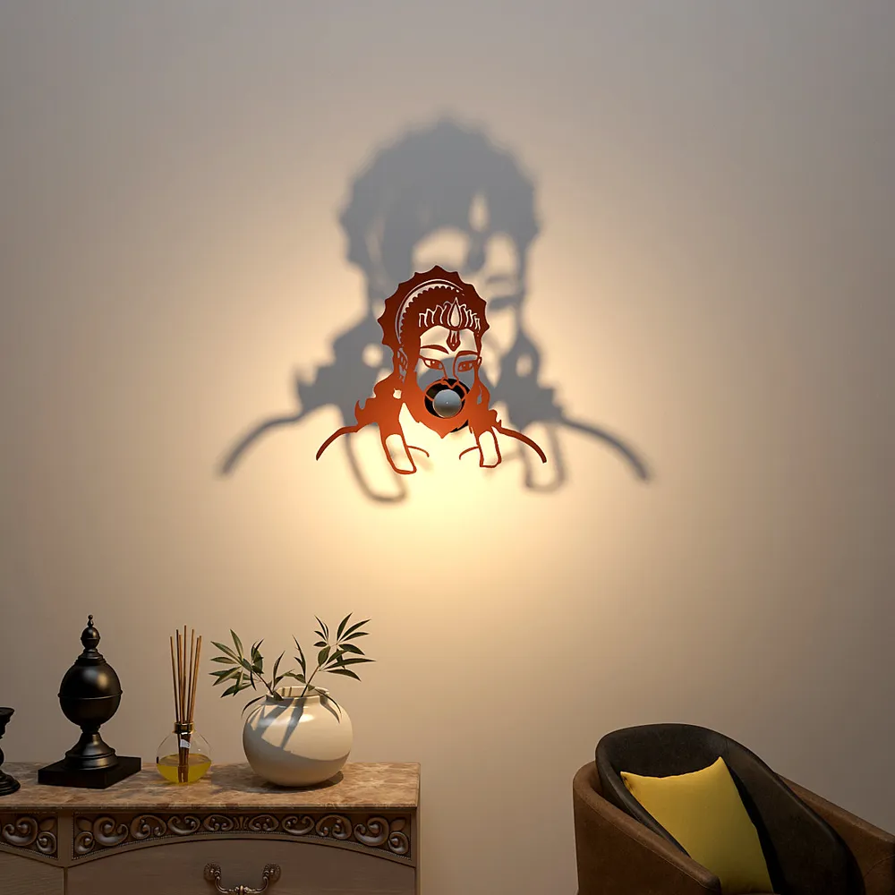 Hanuman ji face creative Shadow lamp