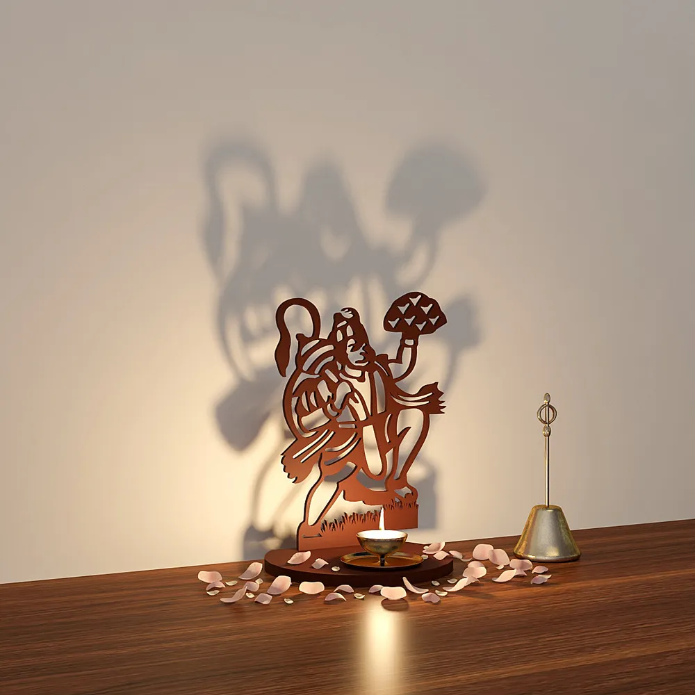 Hanuman Shadow Tea Light Holder
