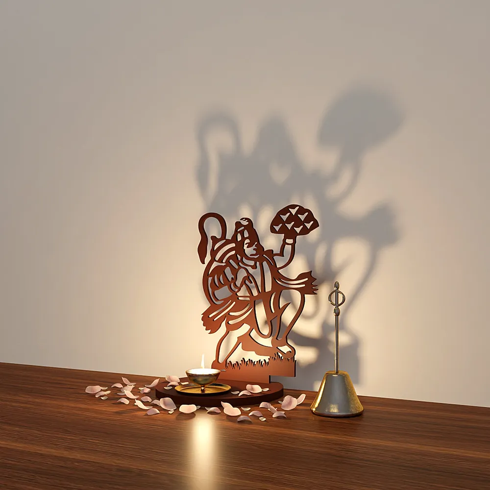 Hanuman Shadow Tea Light Holder