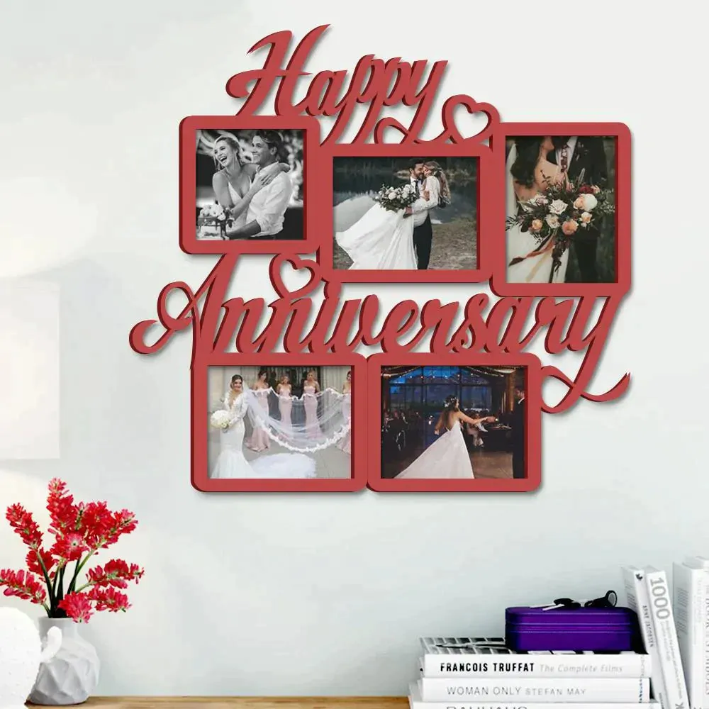 Happy Anniversary Red Hanging Photo Frame Regular