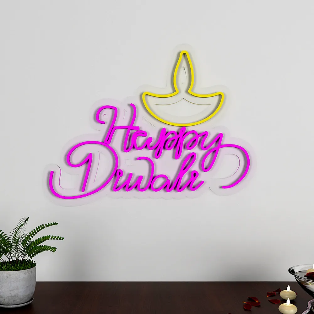 Happy Diwali Neon LED Light