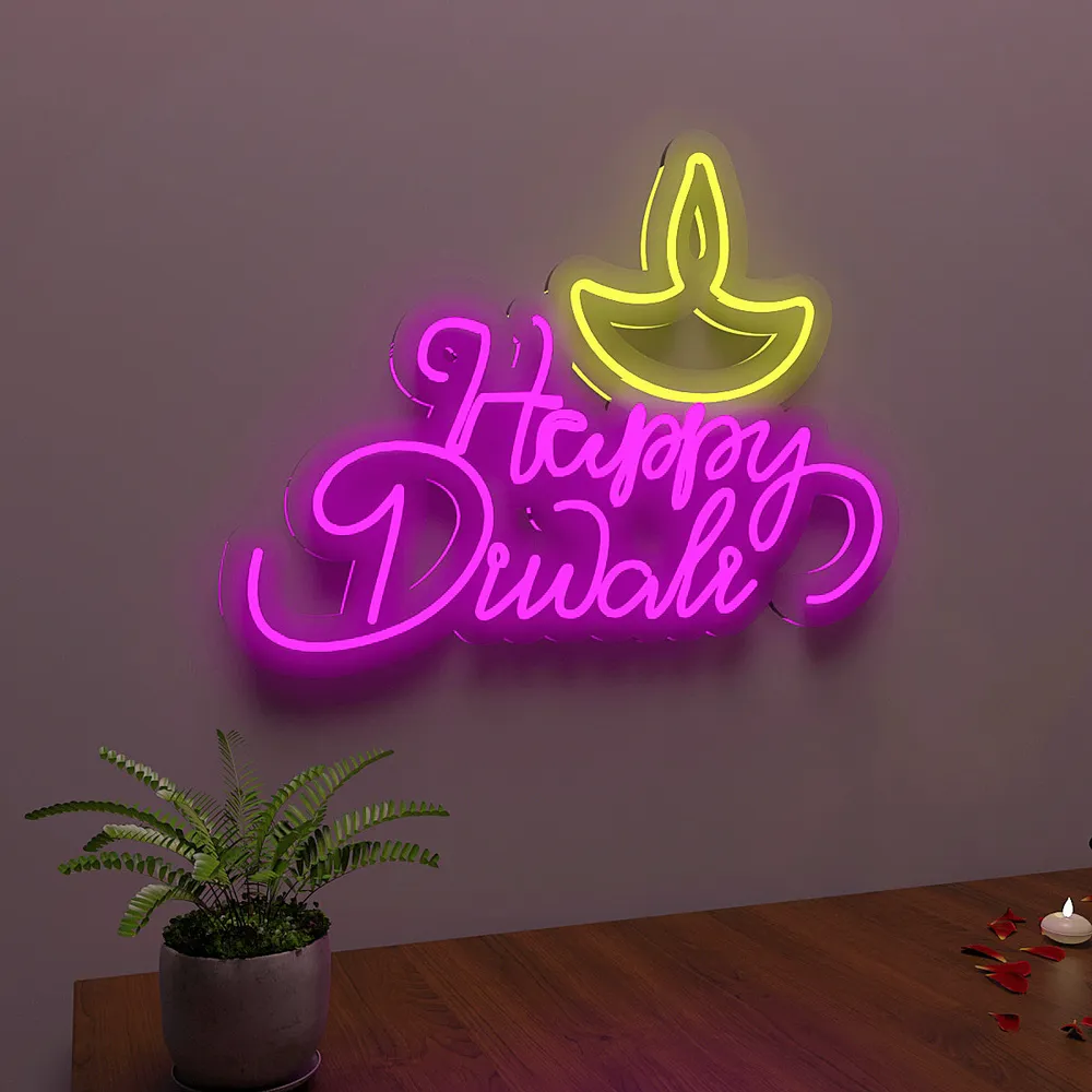 Happy Diwali Neon LED Light