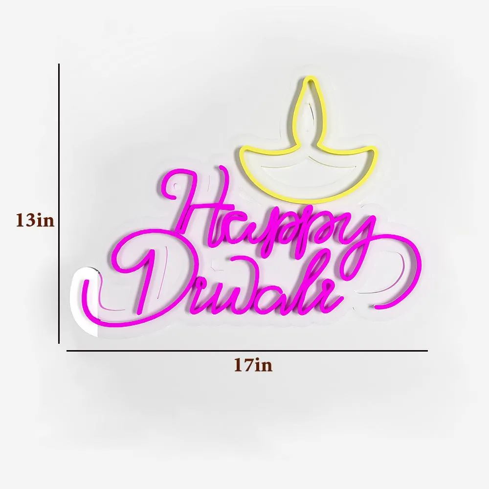 Happy Diwali Neon LED Light