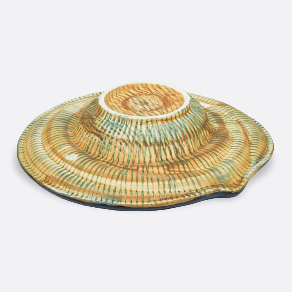 Hat Motif Ceramic Platter