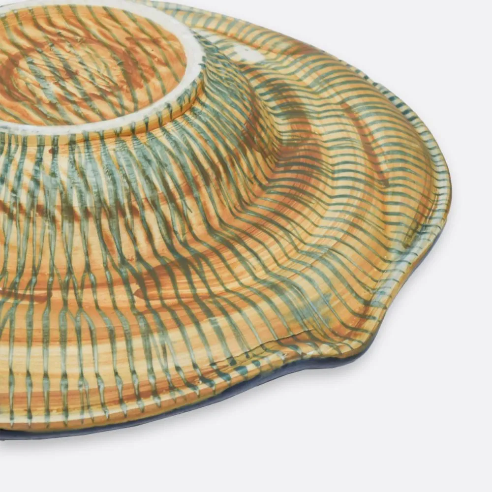 Hat Motif Ceramic Platter