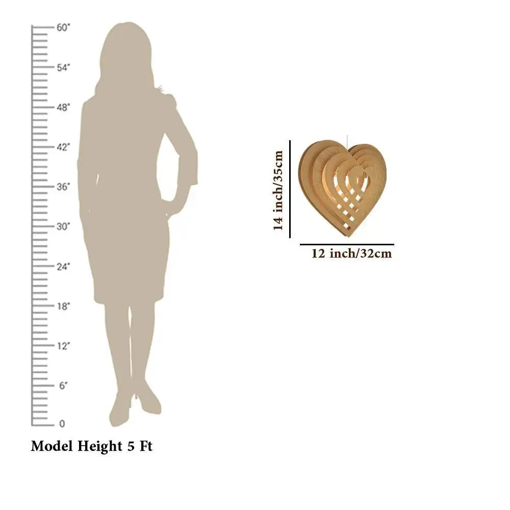 Heart Shape Wood Pendant Lamp / Pendant Light / Modern Lamp