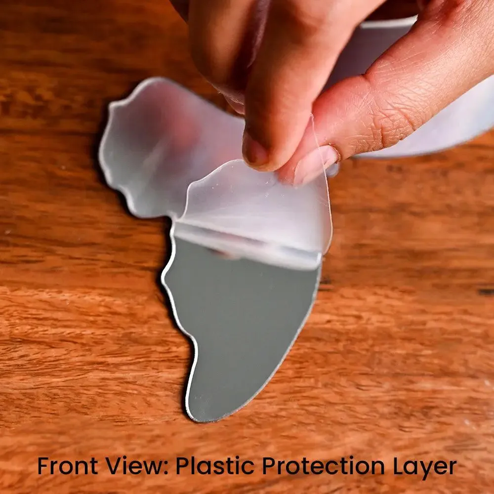 Heart-Shaped Self Adhesive Mirror Sticker for Walls