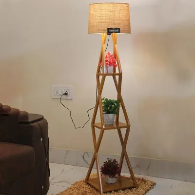 Heritage Italian Wood Floor Lamp