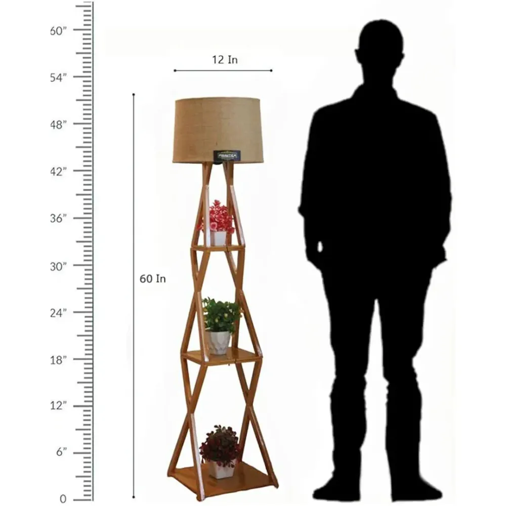 Heritage Italian Wood Floor Lamp