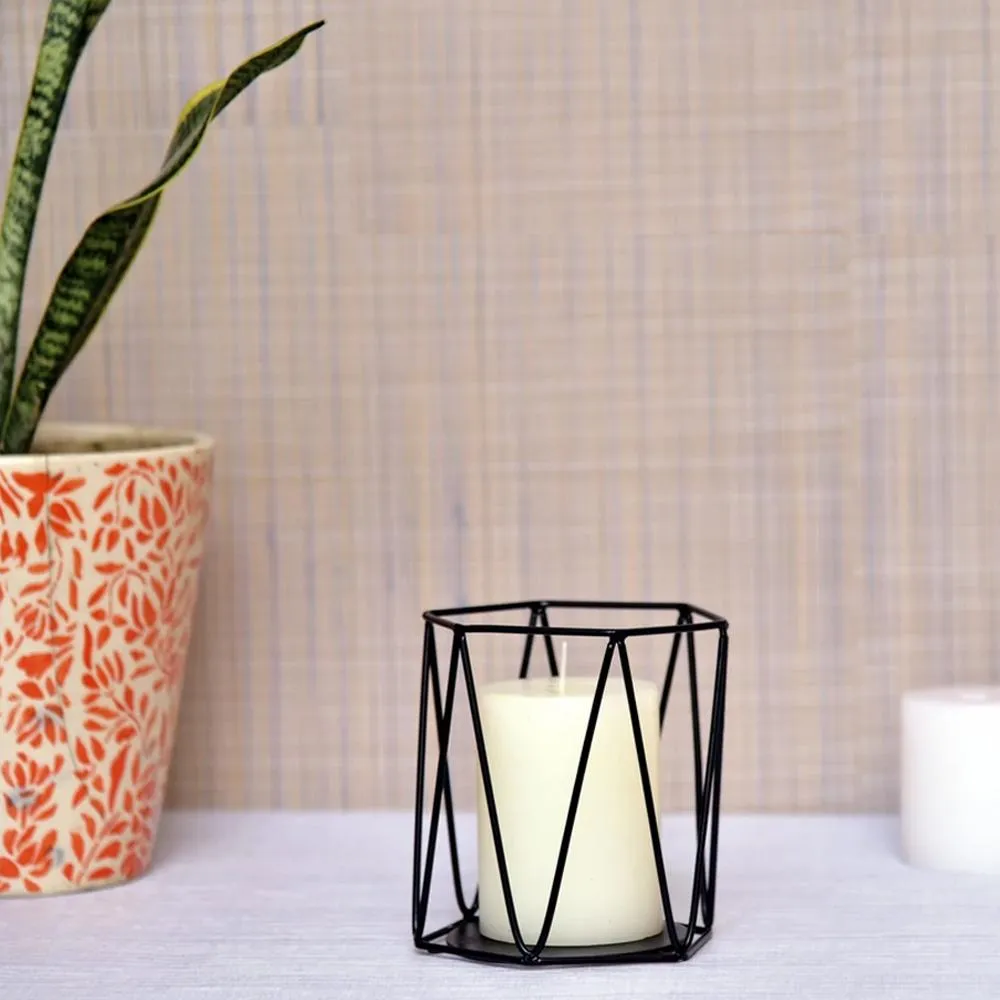 Hex Candle Holder / Steel Candle Holder (Set of 2)