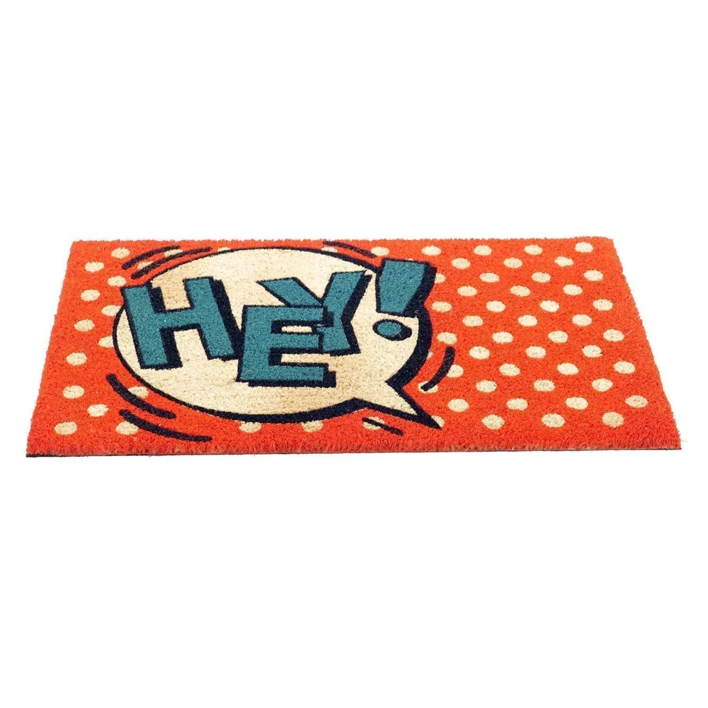 Hey Printed Natural Coir Doormat