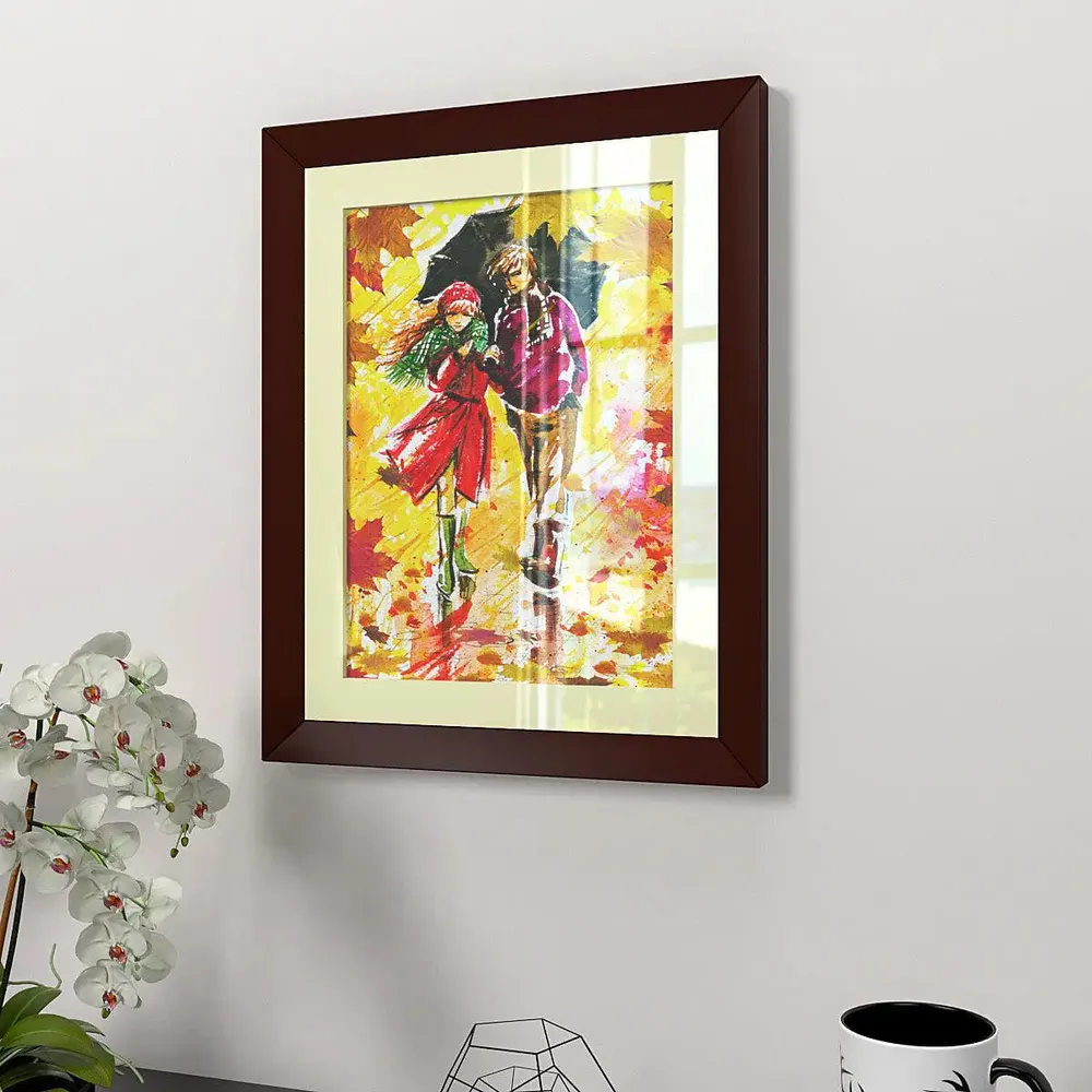 High Quality Couple Love Walking Abstract Design Wall Frames Painting