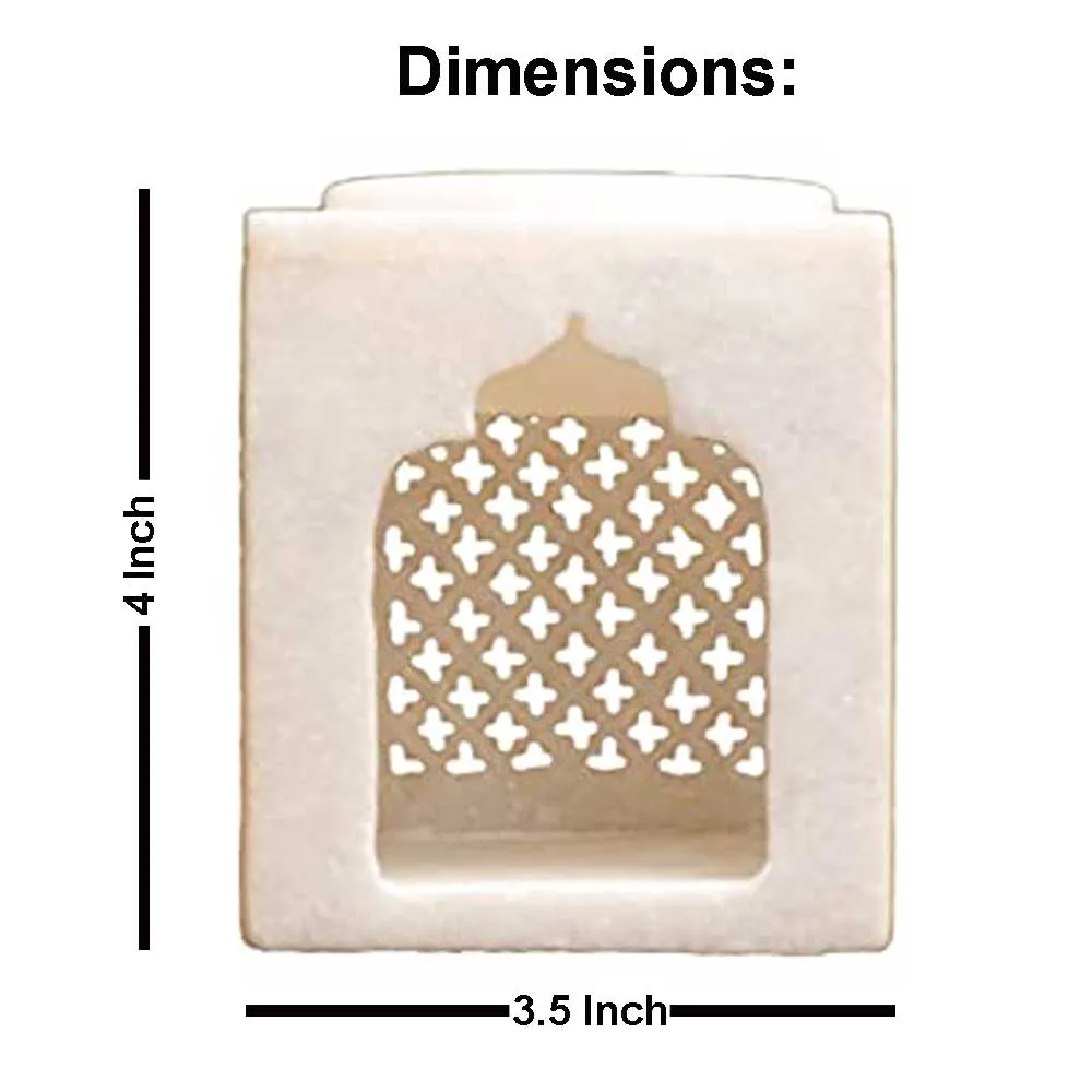 High-Quality Intricate Temple-Shaped Marble Oil Diffuser