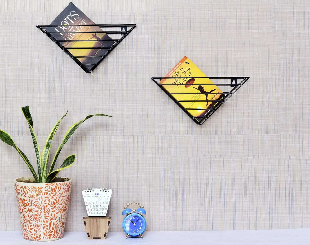 High Quality Metal Book Wall Holder (set of 2)