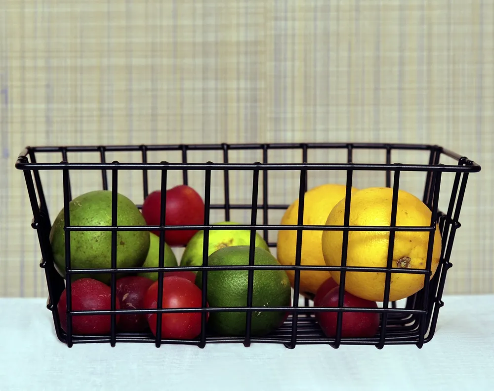 High Quality Multipurpose Square Shape Metal Storage Basket Black Color
