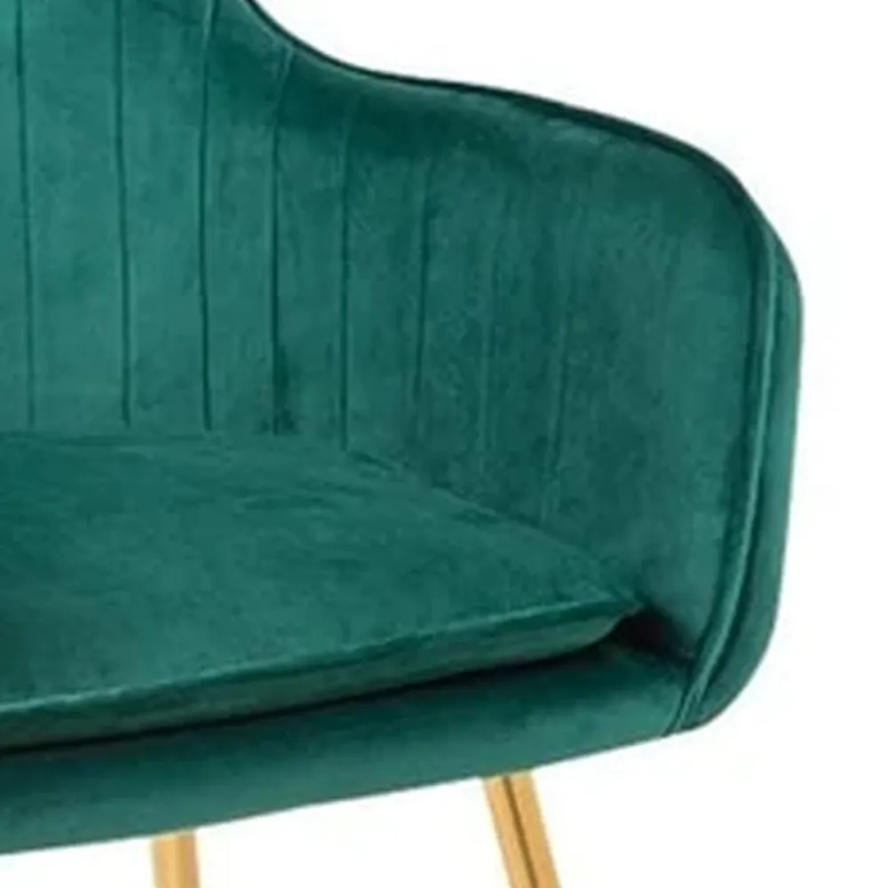 High Tufted Back Luxury Green Lounge Chair Single chair