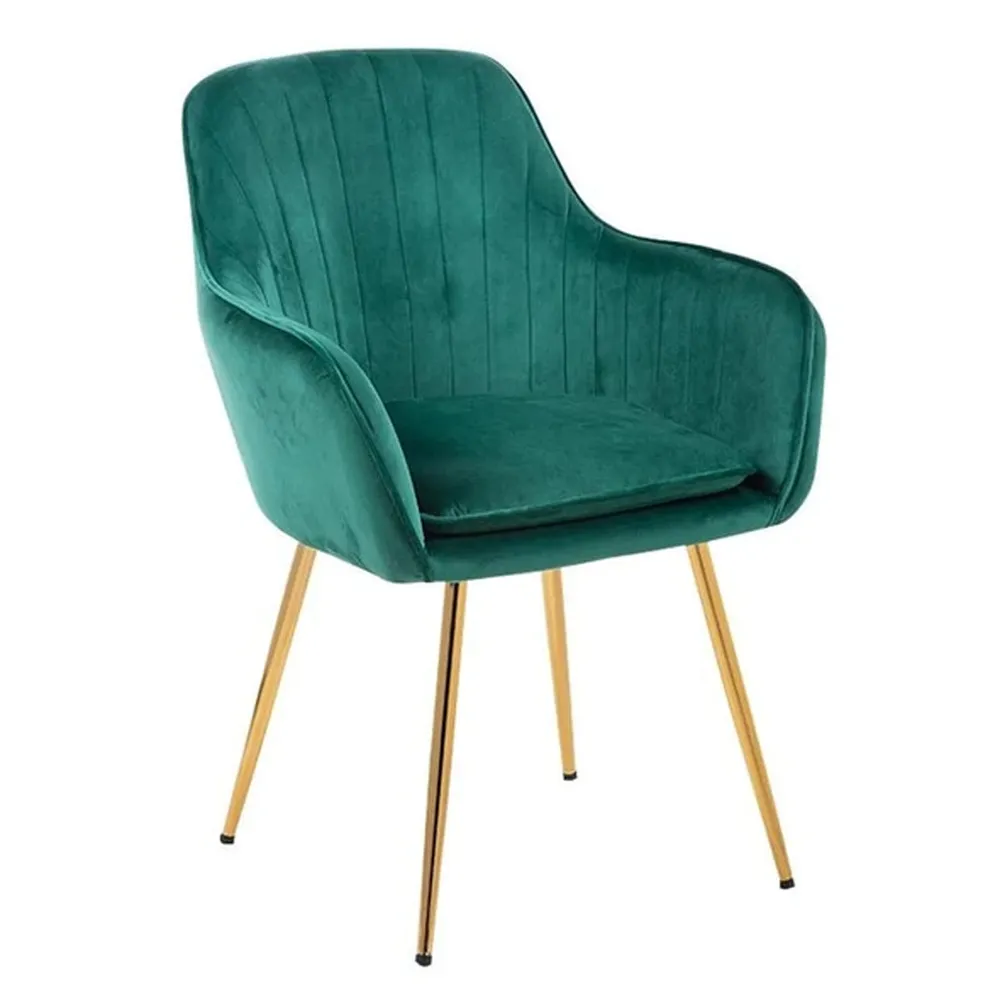 High Tufted Back Luxury Green Lounge Chair Single chair