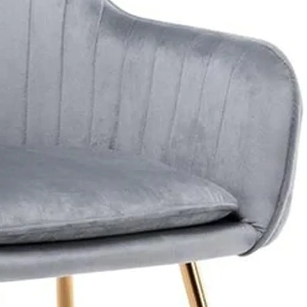 High Tufted Back Luxury Grey Lounge Chair Single chair