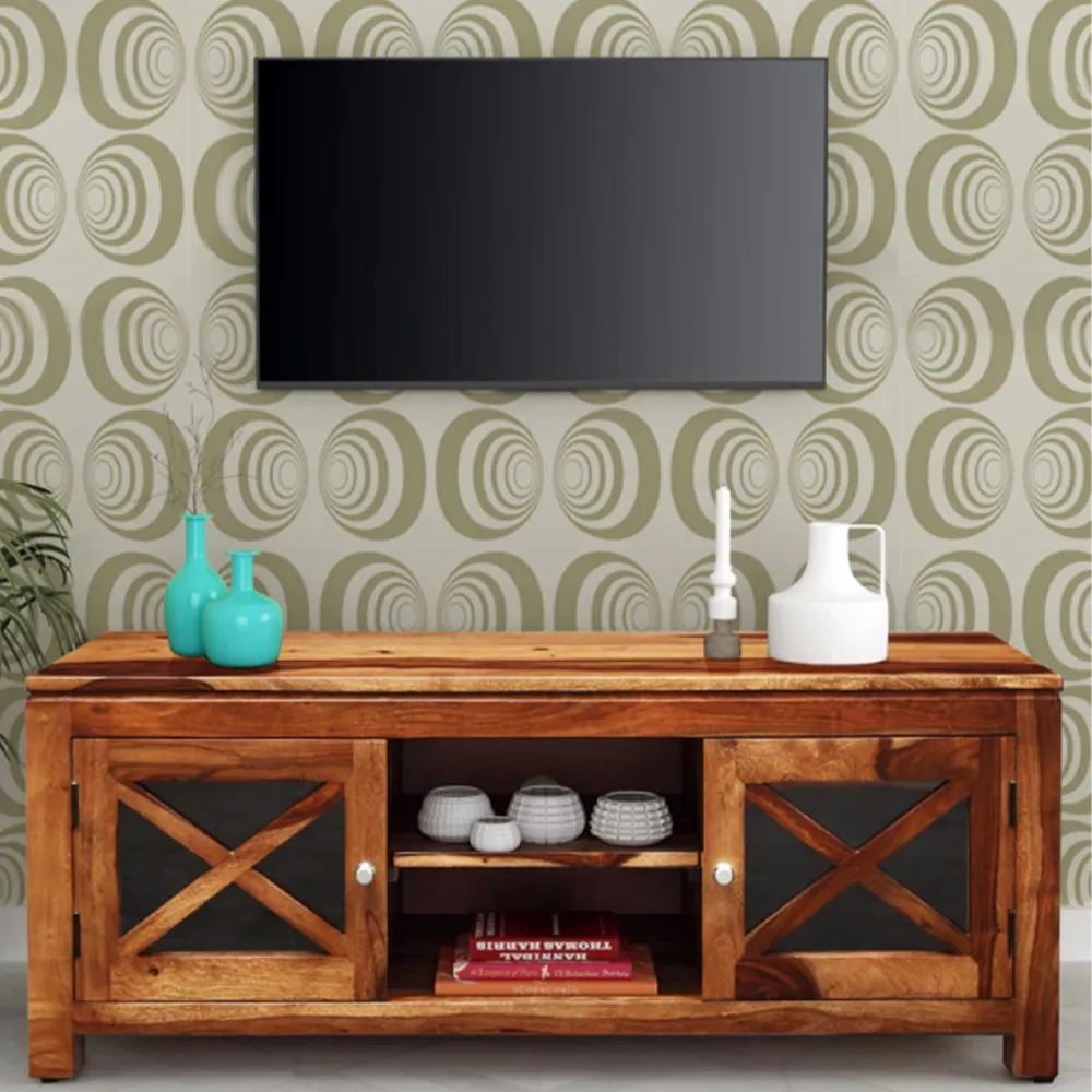 High Utility Traditional Designer Sheesham Wood T.V Cabinet