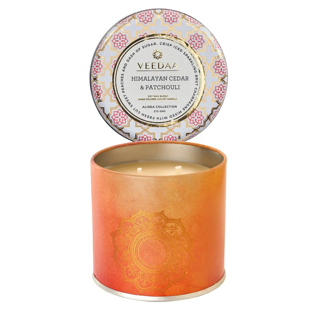 Himalayan Cedar &amp; patchouli Mason Tin Scented Candle