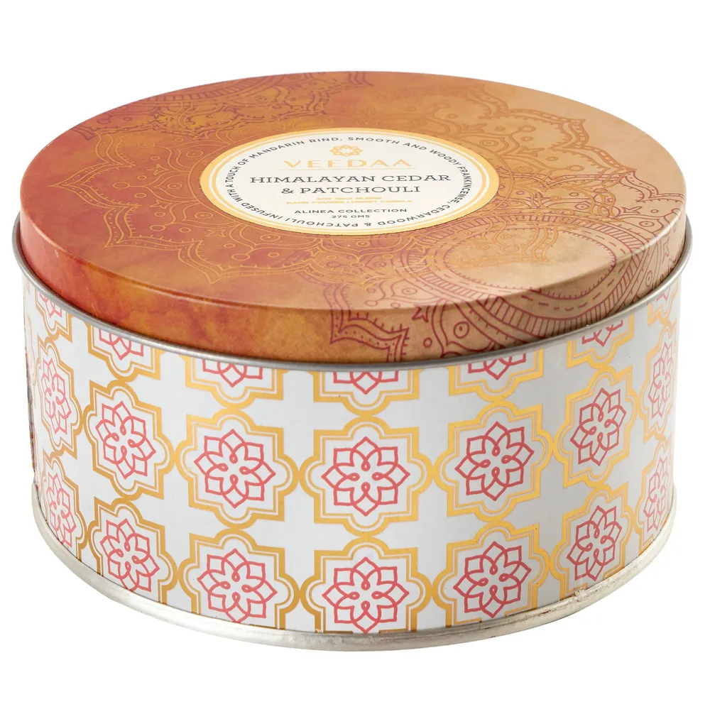 Himalayan Cedar & patchouli 3 Wick Tin Scented Candle