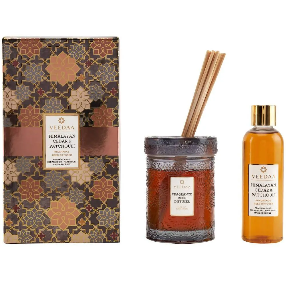 HIMALAYAN CEDAR & PATCHOULI REED DIFFUSER SET