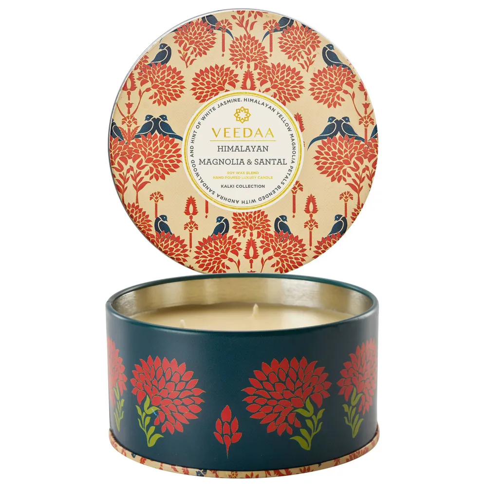 Himalayan Mangnolia & Santal 3 Wick Tin Scented Candle