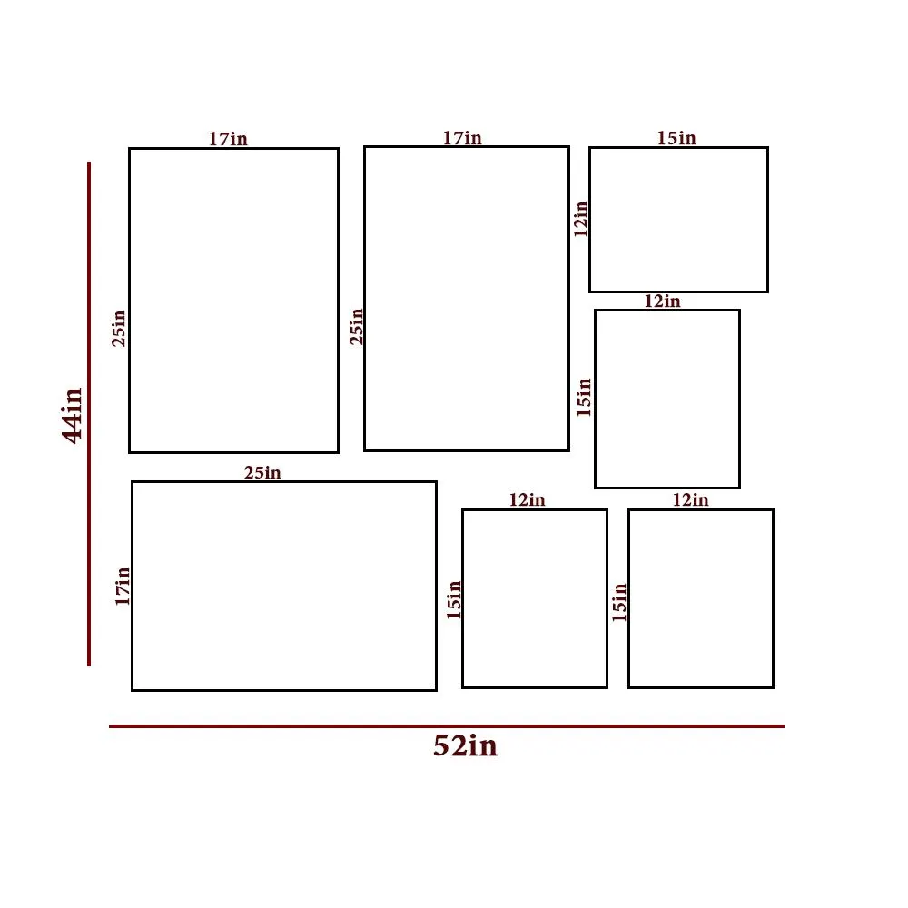 Holiday Beach Wall Frame Set of 7