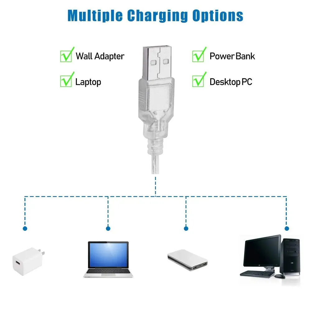 Hollywood Style 10 LED Lights for Vanity Mirror with 3 Color Modes & Adjustable Brightness