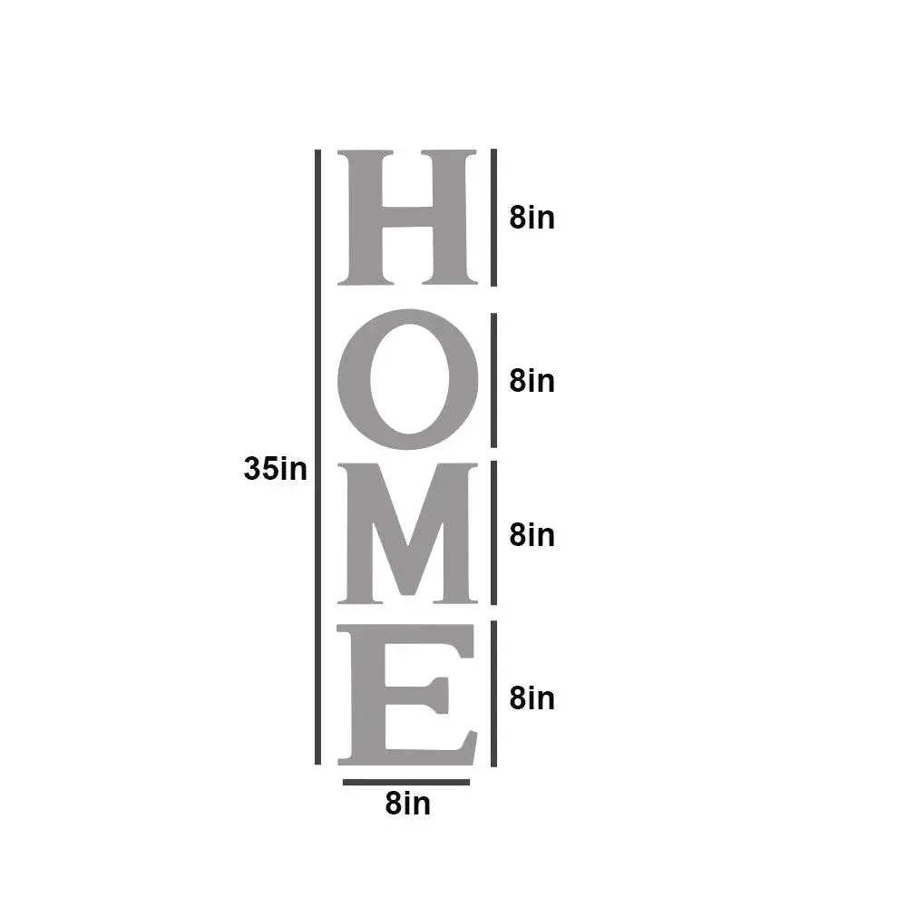 HOME Sweet Home 3D Acrylic Mirror Wall Stickers