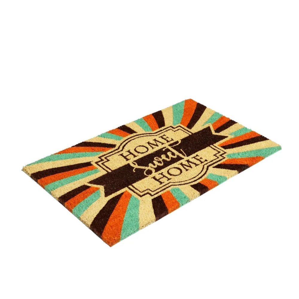Home Sweet Home Printed Natural Coir Doormat