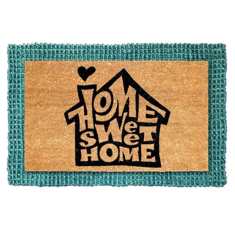 Home Sweet Home Printed Natural Coir Doormat