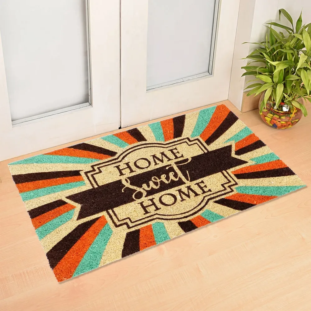 Home Sweet Home Printed Natural Coir Doormat