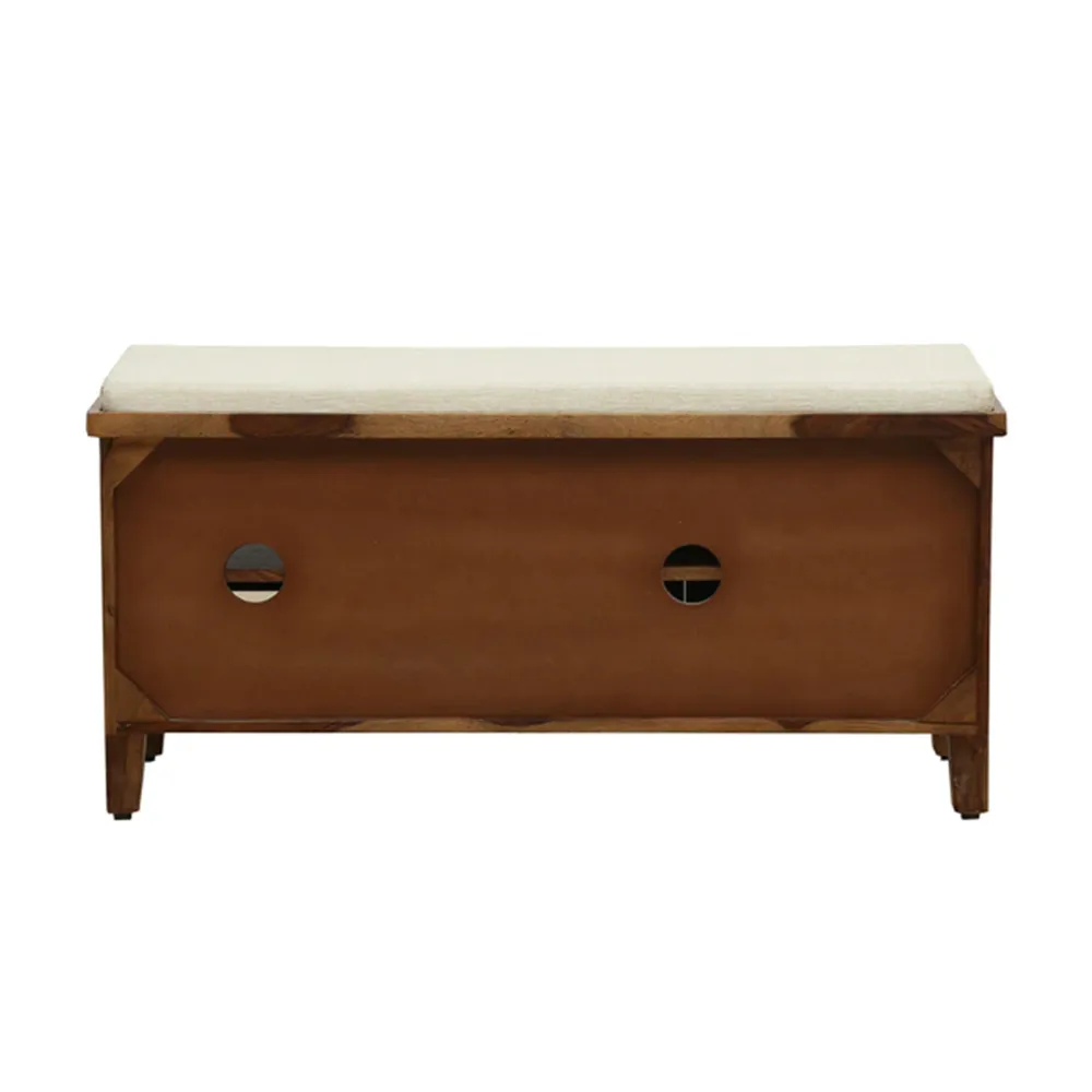 Horizontal Cage Designer Sheesham Wood Shoe Rack