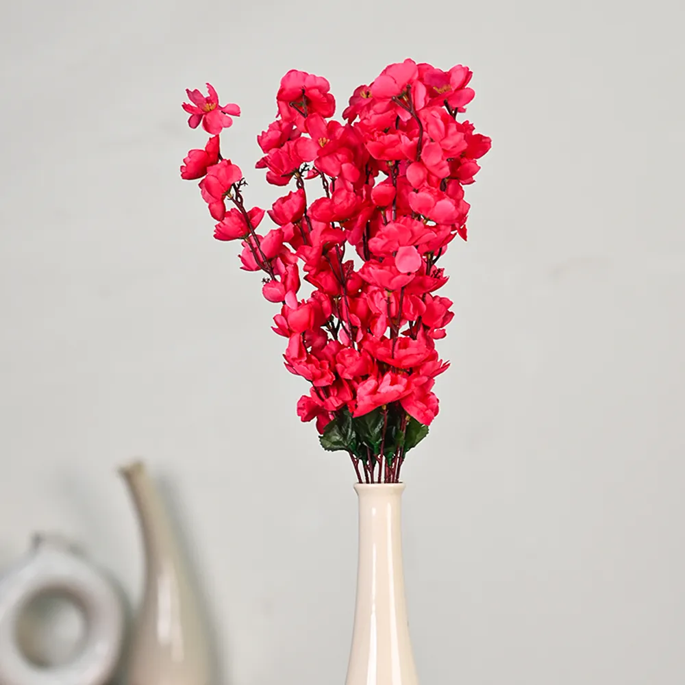 Hot Pink Artificial Blossoms Set Of 2