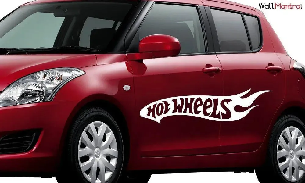 Hot Wheels Car Stickers for Both Sides