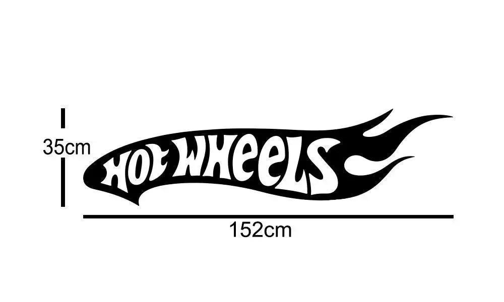 Hot Wheels Car Stickers for Both Sides