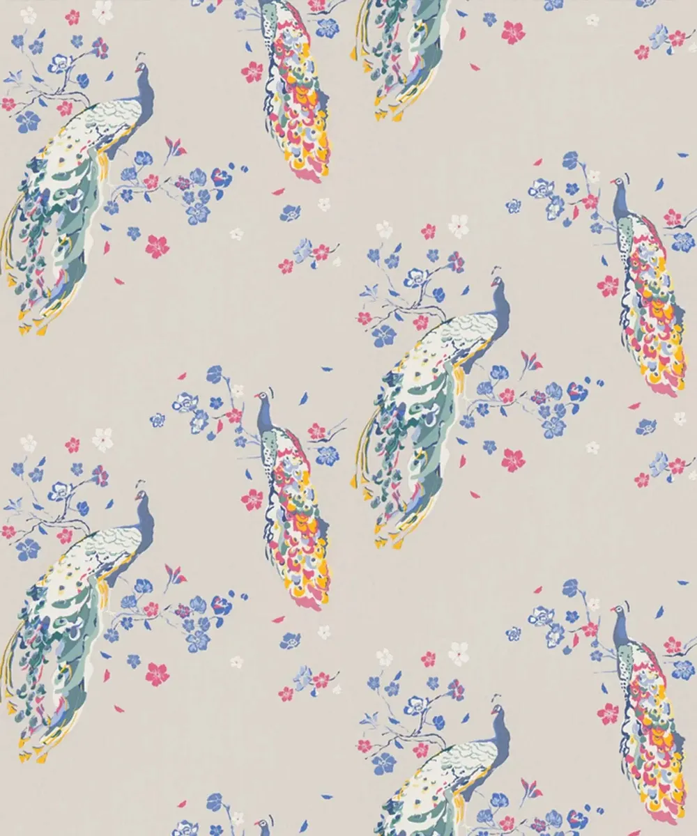 House Of Turnowsky Peacock Premium Wallpaper multi-color