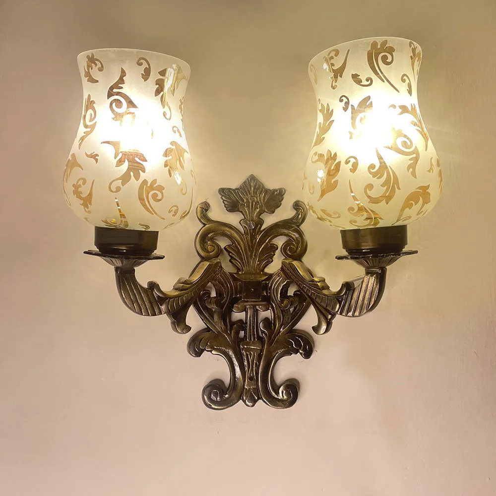 Hurricane Patterned Designer Vintage Wall Sconce Single Piece