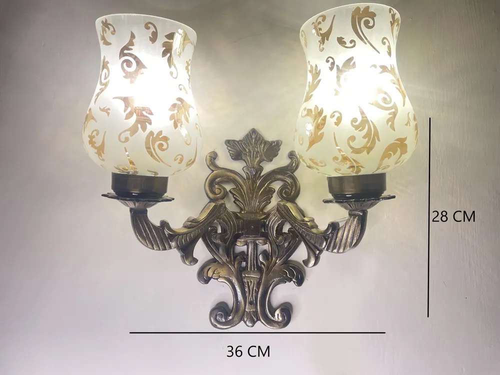 Hurricane Patterned Designer Vintage Wall Sconce Single Piece