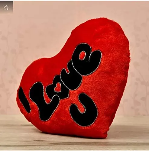 "I Love You" Plush &amp; Soft Red Heart Shaped Pillow